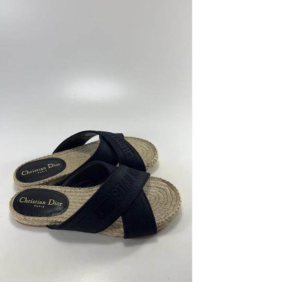 GRANVILLE ESPADRILLES FLAT 25S IN GRAY OBLIQUE EMBROIDERED COTTON